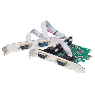 Moge pciex1 to 4-way rs232 expansion card mc2328 desktop 4-port serial port adapter card wch chip