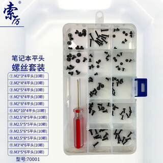 Soli laptop flat head screw set/contains 12 kinds of screws/with screwdriver/70001