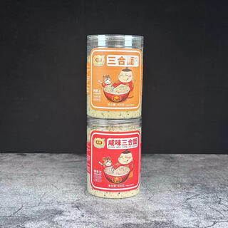 Juxing fujian nan sanhe noodles juxing quanzhou traditional specialty canned breakfast xiamen noodles tea sweet and salty brew ready to eat juxing sanhe noodles 2 flavors 1 can each