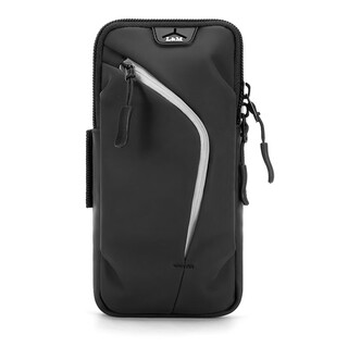 Gphf japanese running mobile phone arm bag for men and women, wrist bag arm cover for outdoor sports, light and breathable storage mobile phone bag, waterproof 3013 upgraded version black arm + wrist dual use