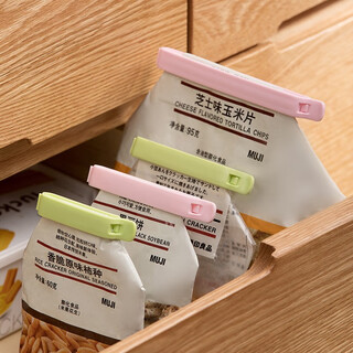 Camellia sealing clip food snack clip sealer plastic bag sealing clip household tea sealing strip sealing clip random color 3 large (13cm)