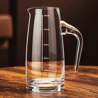 Enshousu light luxury white wine wine divider household large commercial crystal glass red wine decanter wine divider 500ml straight style