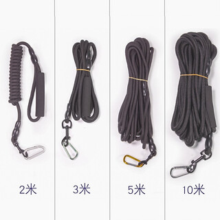 Slpc dog leash, extended dog leash, large dog golden retriever, small and medium-sized dog teddy pomeranian, corgi french dog leash, black, rope thickness 1cm 5 meters