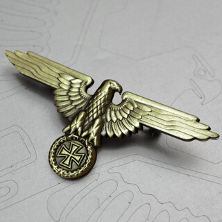 Eastern front prussian world war i and world war ii army fans german holy roman empire eagle eagle emblem pin eagle emblem brooch air force flying eagle badge empire bronze eagle emblem brooch