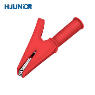 汇君（HUIJUN）铜30A电瓶夹子鳄鱼夹eyj001-r电线夹中号带4mm插孔红色