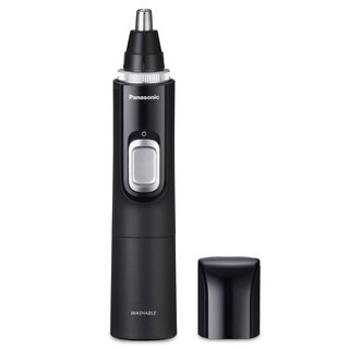 Panasonic er-gn70-k men's electric ear and nose hair trimmer nose hair artifact imported from japan eyebrow trimmer two-edge design vacuum adsorption full body wash black 1 * 1 pack