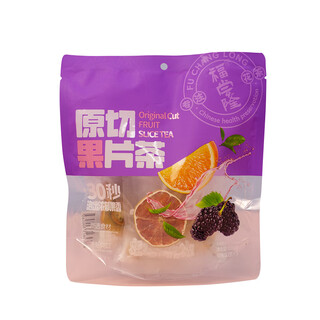 Fuchanglongfutanglonghua fruit tea raw cut fruit slice tea 108g 9 packs raw cut fruit slice tea