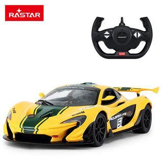 Rastar remote control car 1 14 mclaren p1 gtr children's toy car electric car sports car simulation model boy gift 1 14 mclaren p1 gtr yellow 75000
