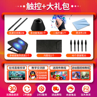 GM116HD数位屏手绘屏电脑绘图屏绘画手写屏手绘板液晶数位板 触控+大礼包 36.2x20cm