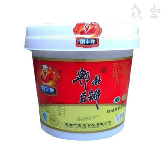 望蓝川鹃丰牌郫县红油豆瓣酱6kg四川正宗特产餐饮川菜商用厨房豆瓣酱 6kg豆瓣酱