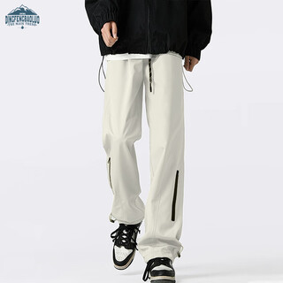 Dingfengbaoluo american outdoor casual pants men's autumn workwear straight mountaineering assault long pants functional dfk01 apricot xl