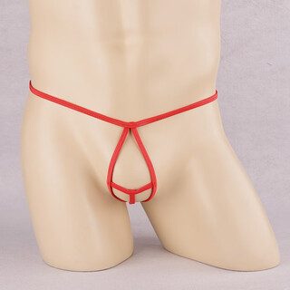 Ye zimei men's see-through hollow underwear men's sexy fun underwear european and american transparent thong t-pants 4132