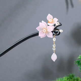 Hanfu headdress, tassel hairpin, ancient style, simple updo hair accessories, sandalwood hairpin, hairpin, hairpin, clip-on hairpin