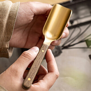 Yijuke ebony brass tea spoon tea spoon tea spoon tea ceremony tea set accessories