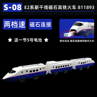 多美TOMY多美卡普乐路路电动轨道火车动车模型高铁运输车儿童玩具男孩 S-08 E2系新干线火车 811893
