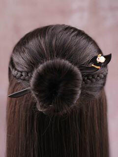 Wanbaozhi ebony chang'e jade rabbit hairpin women's hanfu ancient style handmade hairpin simple hairpin valentine's day gift