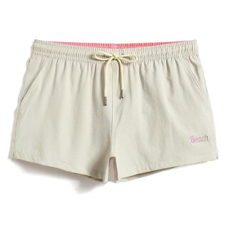 盖浪（GAILANG）夏三角内衬沙滩裤男速干可下水三分运动短裤防尴尬泳裤跑步裤 浅卡其 L