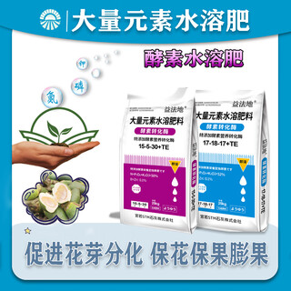 Yifa large-element water-soluble fertilizer can be spread and applied, water-soluble, root-promoting, flower-preserving, flower-preserving, fruit-preserving fertilizer, strong seedlings, betel nut housekeeper, balanced type 25kg*1 bag + high potassium type 25kg*1 bag