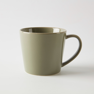 Nitori yideli home furnishing office coffee cup high-looking simple drinking cup ceramic conical mug green