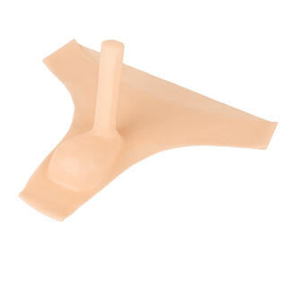 Men's transparent latex underwear sexy belt thong men's sexy underwear yiyang pants bag one-piece safety pants 4008 flesh color