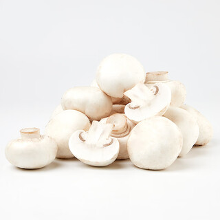 Green certified fresh white mushrooms 230g