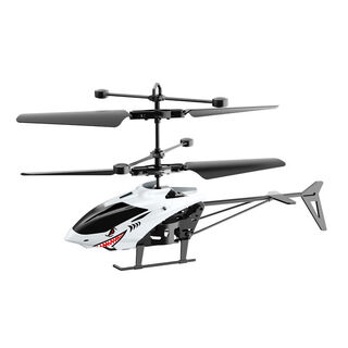 Remote control aircraft, helicopter, fall-resistant, smart suspension, gesture-sensing aircraft, primary school student drone, children's toy, white shark fighter