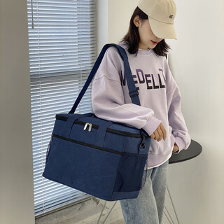 Aishangyou insulated box refrigerated insulated bag 2-8 degree breast milk medicine cooling bag cooler box portable lunch box insulated 33l blue + upgraded thickened internal waterproof