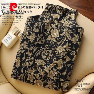 Pierre cardin half-turtle collar german velvet bottoming shirt for women to wear inside and outside, fashionable and stylish small shirt, large size printed t-shirt long-sleeved top, jinhua high quality velvet 2xl 130-145jin jin is equal to 0.5 kg