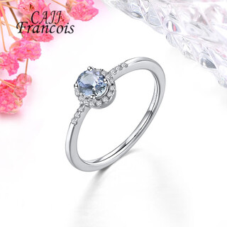 Cajj francois 0.30 carat tanzanite ring for women, natural colored gemstone, 925 silver inlaid jewelry, no. 13