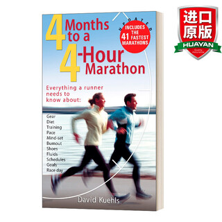 Four Months to a Four-Hour Marathon 英文原版 4个月到4小时马拉松 马拉松训练手册 英文版 进口英语原版书籍