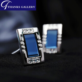 Thanksgallery overseas original imported men's cufflinks business french shirt cuffs light luxury crystal cuffs birthday gift custom gift box cufflinks