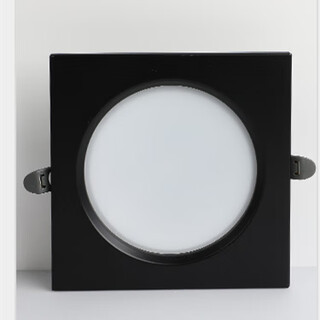 Led grille light downlight 15x15 embedded square single head 20*20 downlight black 10x10cm grid ceiling economical 15x15 black shell 18 watt white light