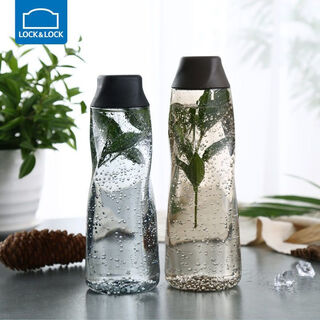 Lock&lock bingfeng cup sports water cup large capacity plastic cup male and female student personalized outdoor portable fitness water bottle drinking cup brown 650ml