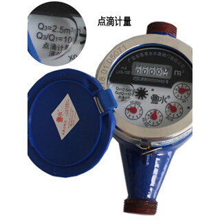 东粤水国标防滴高灵敏自来水表数字水表螺纹冷热水表4分6分 4分 DN15 冷水表国标粤水