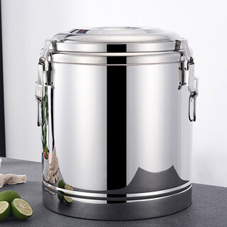 Fully suitable stainless steel insulation bucket 20l commercial milk tea bucket sealed bucket soup bucket porridge bucket canteen stall herbal tea water rice bucket