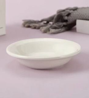 American pw pet bowl pre-dinner plate petware pet bowl cat and dog bowl ceramic cat food bowl ins pet plate new style off-white 13.5*3cm