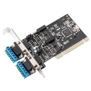 Capricorn desktop pci to 2-port rs485/422 high-speed serial port card photoelectric isolation motherboard serial port expansion card 9-pin com port industrial grade binding post mc1352