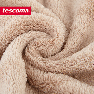 Czech tescoma kitchen dishcloth, absorbent and not easy to shed, household cleaning towel, glass cleaning rag, khaki single piece