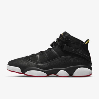 Aj jordan (nike air jordan) jordan 6 rings joe 6 lightweight cushioning breathable wear-resistant 22 years new men's practical basketball shoes black and white 322992-063 other code consultation