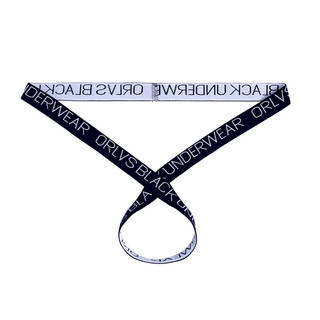 Orlvs underwear men's thong cross hollow high elastic elastic band low waist sexy trendy fashion sports young men black 1 pair m recommended 45-55kg