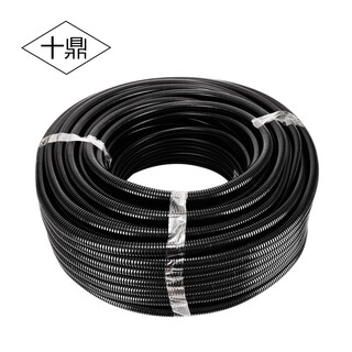 Shiding pe plastic corrugated pipe nylon threading hose pp flame retardant thickened electrical line protection sleeve threaded pipe pe-ad 34.5/50 meters