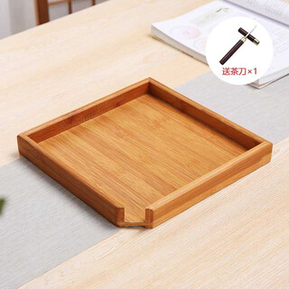 Bamboo pu'er tea box, tea dividing tray, tea cake box, tea box, tea knife, tea needle set, tea accessories, bamboo tea dividing tray + ebony knife