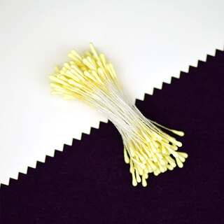 Other matte pearlescent round head flower core flower core flower stamens handmade diy match head flower stamens hairpin hair accessories material artificial flower matte light yellow 2mm