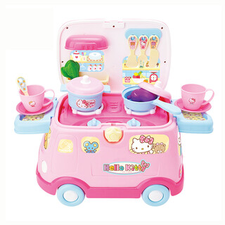 凯蒂猫(Hello Kitty) 儿童过家家仿真厨房玩具做饭套装正品 KT-8590