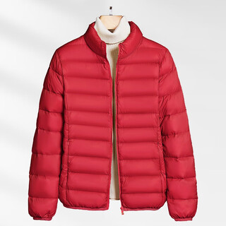 Yalu light down jacket women's autumn and winter fashion short outdoor sports hooded little red jacket women