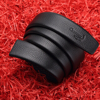 Crocodile shirt new year's eve gift first layer cowhide automatic buckle body without head men's headless belt wide black