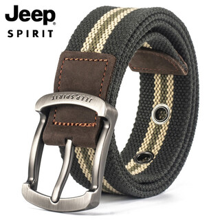 Jeep spiritjeep jeep belt men's canvas belt korean style trendy fashion belt wear-resistant and durable brand belt