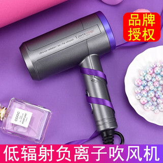 Lowra rouge hair dryer far infrared household low radiation negative ion hair care high power birthday gift for pregnant women and children iron sand gray