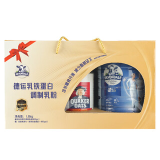Deyun deyun lactoferrin modulated milk powder 800g quaker oats gift box nutritional milk powder for adults middle-aged and elderly 800g deyun gift box +400g*2