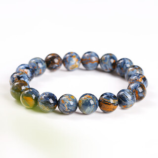 Qianpei 7a blue stone bracelet denim blue yellow ball bracelet for men and women 7a blue stone 11-12mm